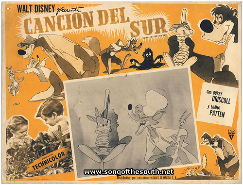 Cancion del Sur Lobby Card