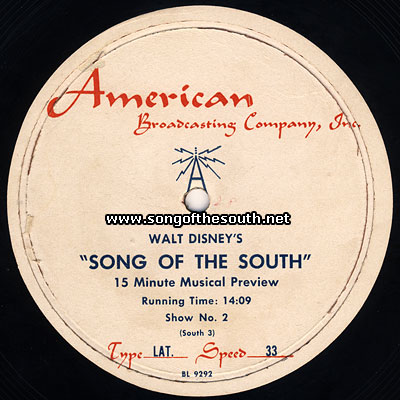 Song of the South Transcription