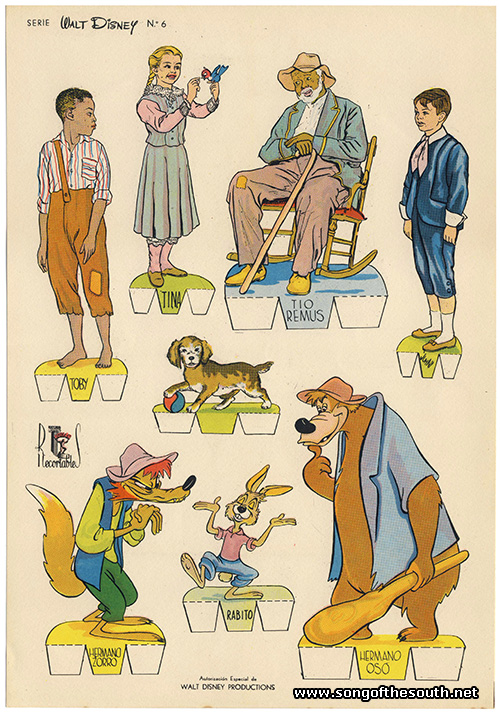 Song of the South Paper Dolls